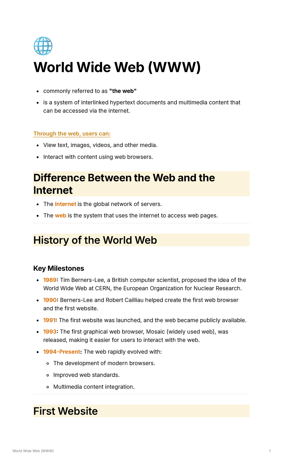 World Wide Web - 🌐 World Wide Web (WWW) commonly referred to as "the ...