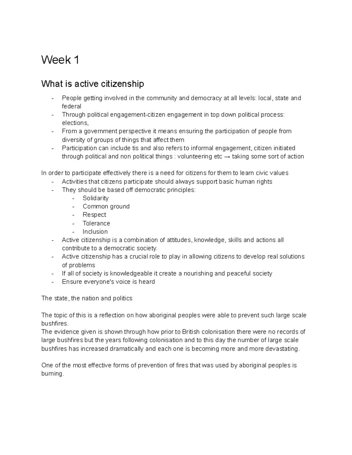 Active Citizenship: Week 1 Overview of Community Engagement Principles ...
