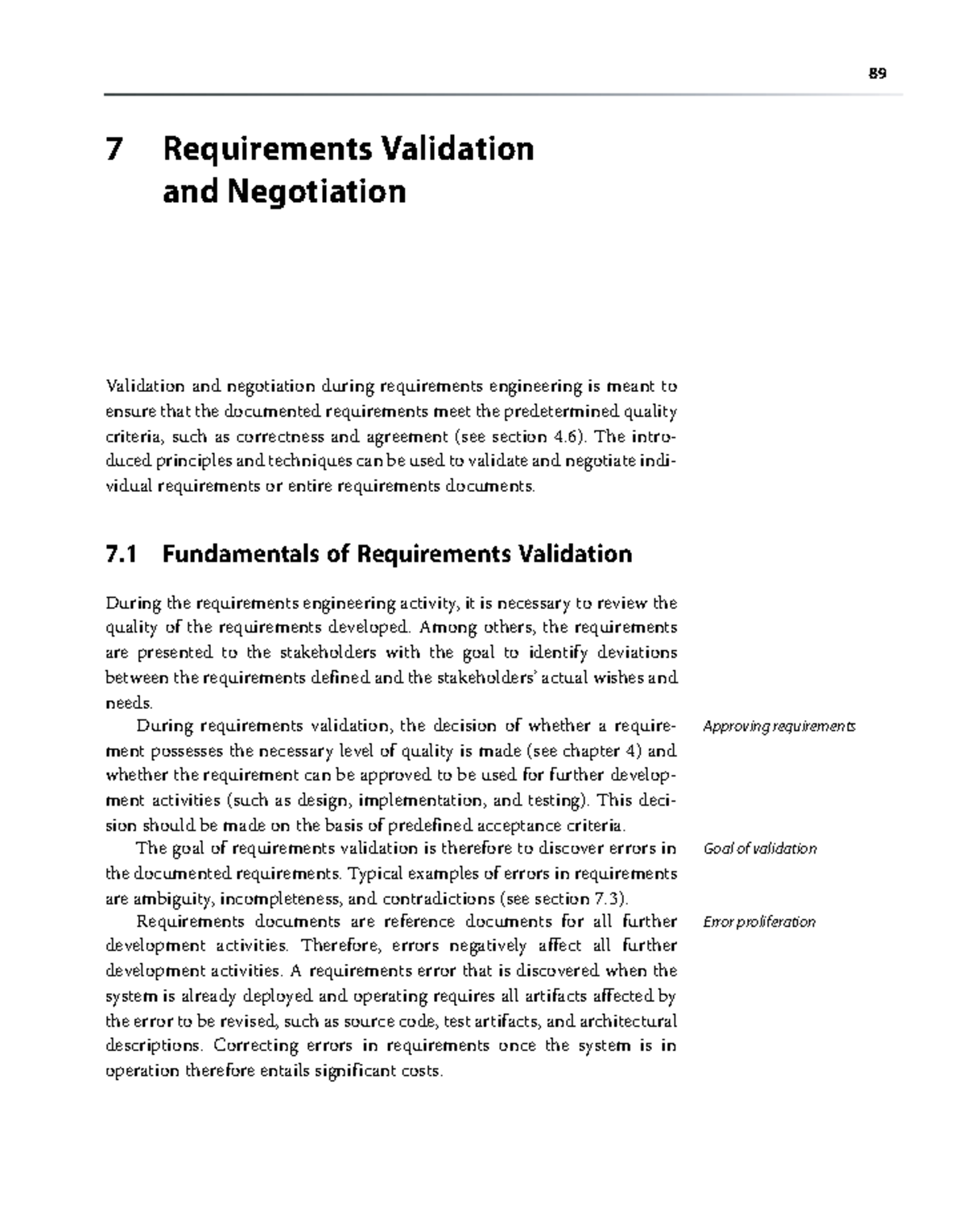 Requirements Validation and Negotiation in Software Engineering - Studocu