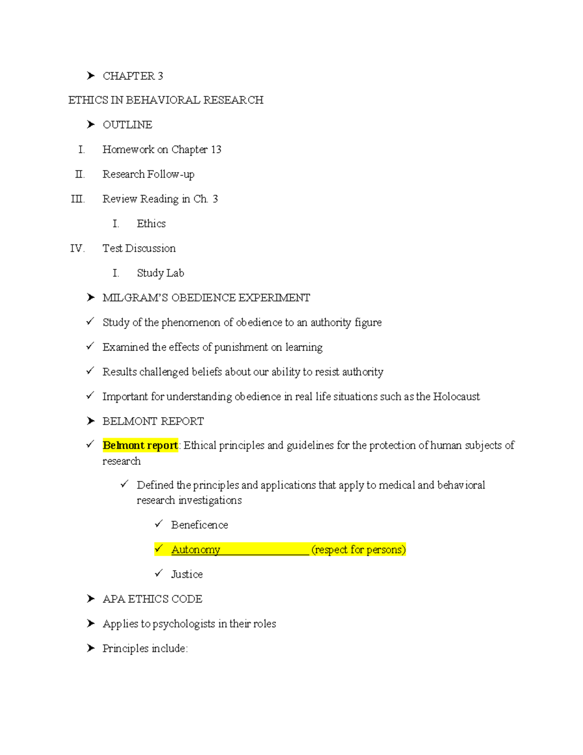 CHAPTER 3: ETHICS IN BEHAVIORAL RESEARCH (APA GUIDELINES) - Studocu