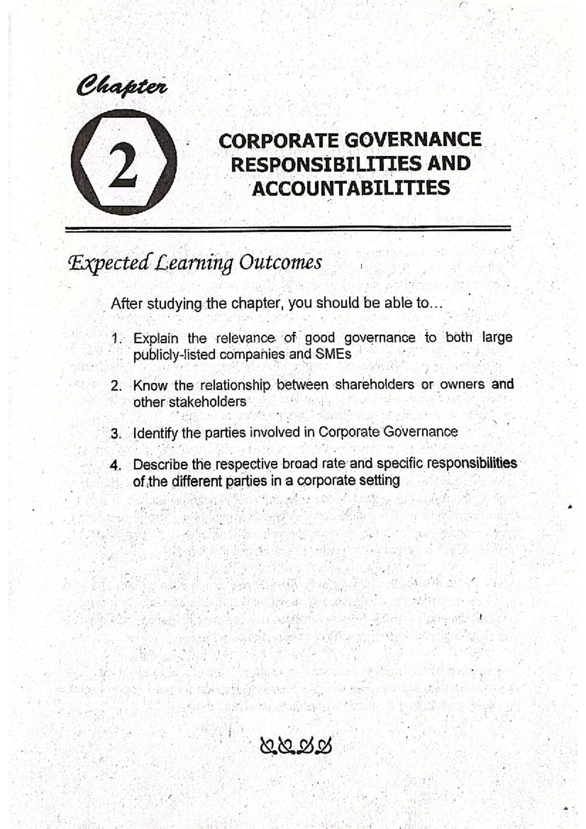 QUDD CHAPTER 2: CORPORATE GOVERNANCE - RESPONSIBILITIES ...