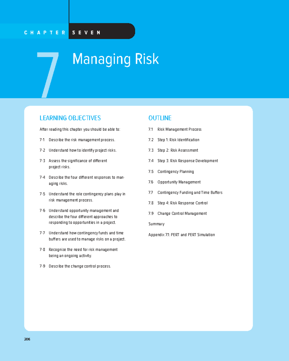 CH7 Risk Management: Understanding and Mitigating Project Risks - Studocu