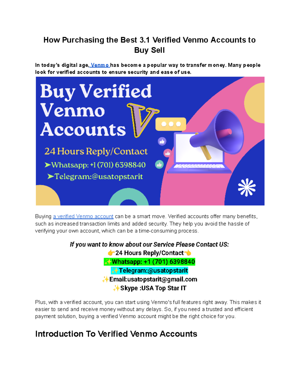 How Purchasing the Best 3.1 Verified Venmo Accounts to Buy Sell - Many ...