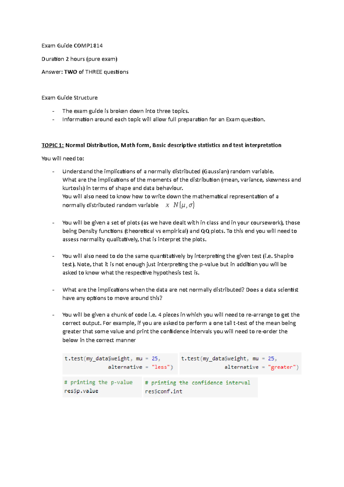 COMP1814 Final Exam Guide May 2021: Key Topics & Strategies - Studocu