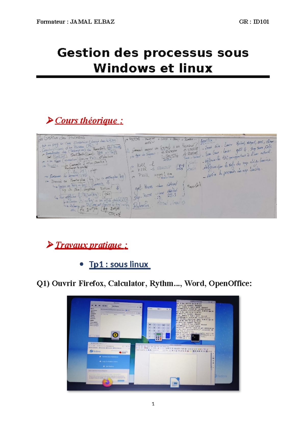 TP Gestion des Processus - Cours et Travaux Pratiques sous Windows ...