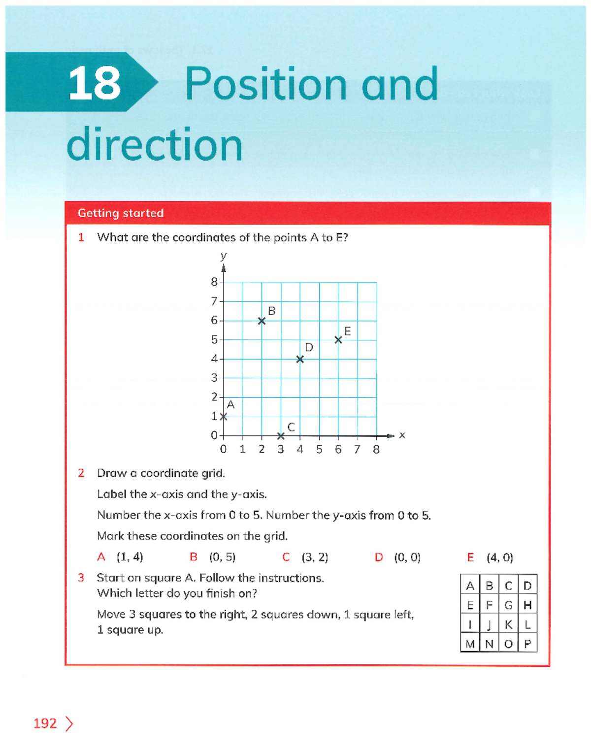 Chapter 18: Position and Direction - Coordinates & Translations - Studocu