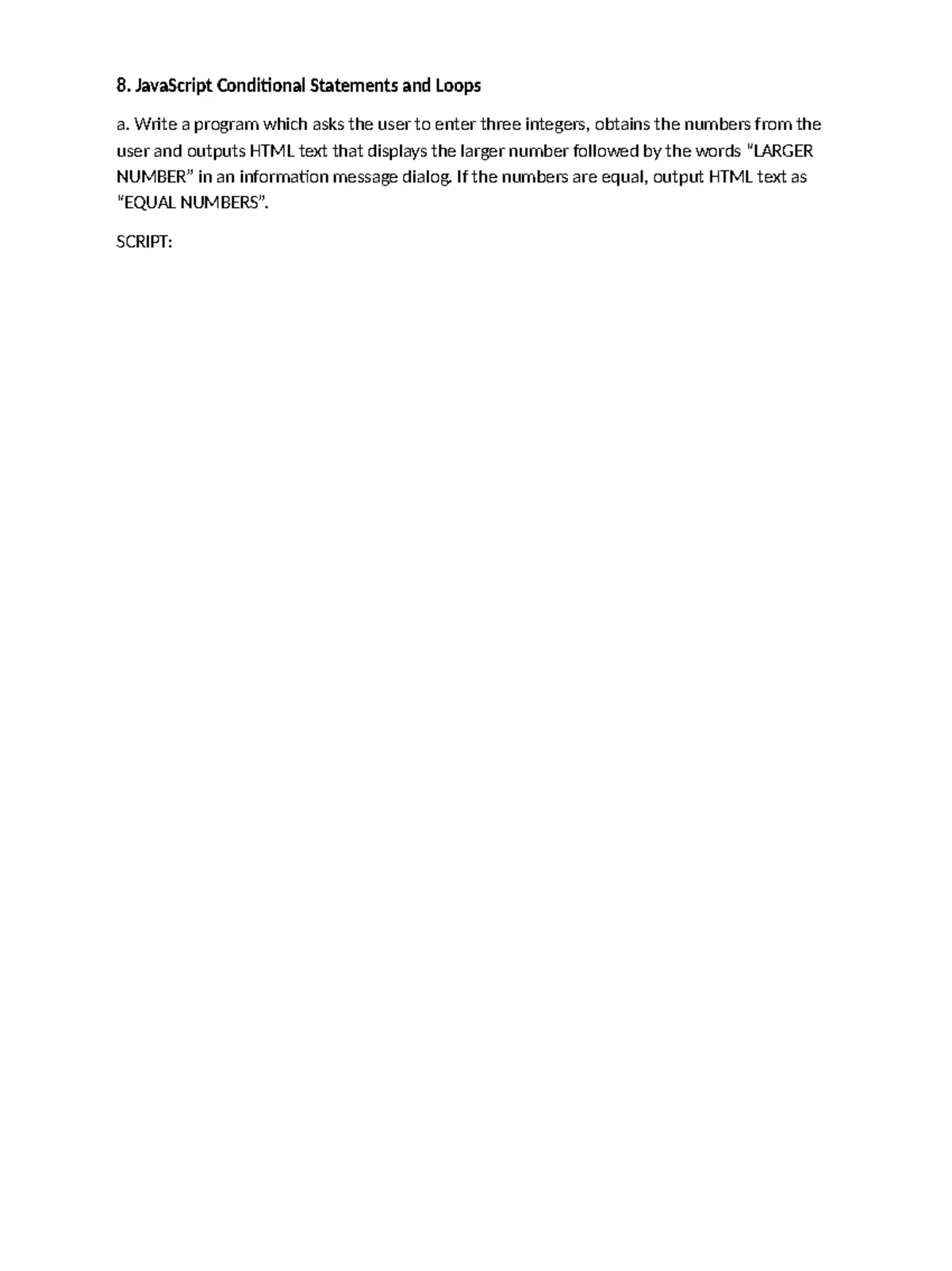 Experiment-7 FSD LAB - HIDFFHDUYUIUJ - JavaScript Pre-defined and User ...