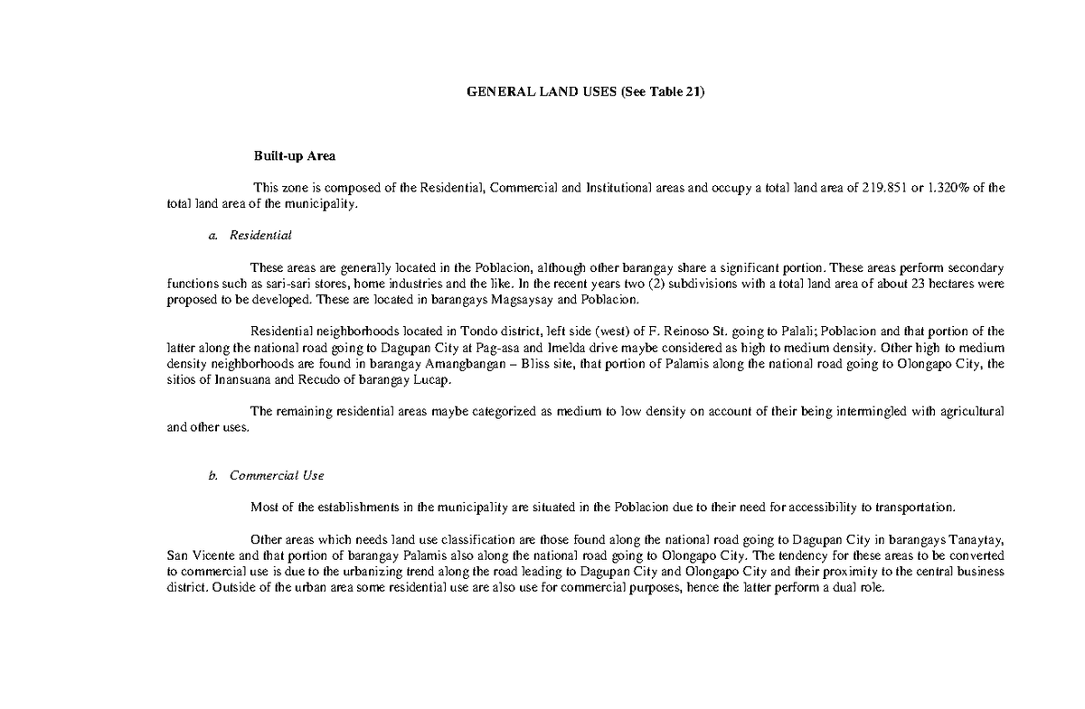 CLUP Alaminos: Comprehensive Land Use Plan Overview and Analysis - Document Preview
