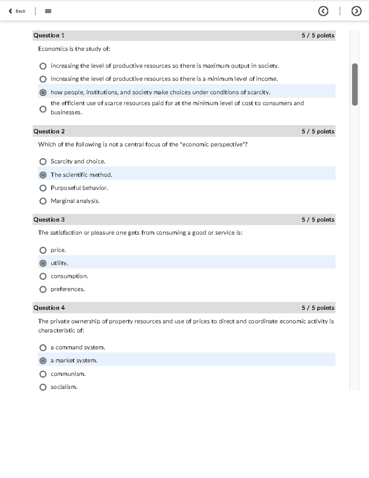 AMU ECON 201 Week 4 Midterm Exam Study Guide on Scarcity and Choice ...