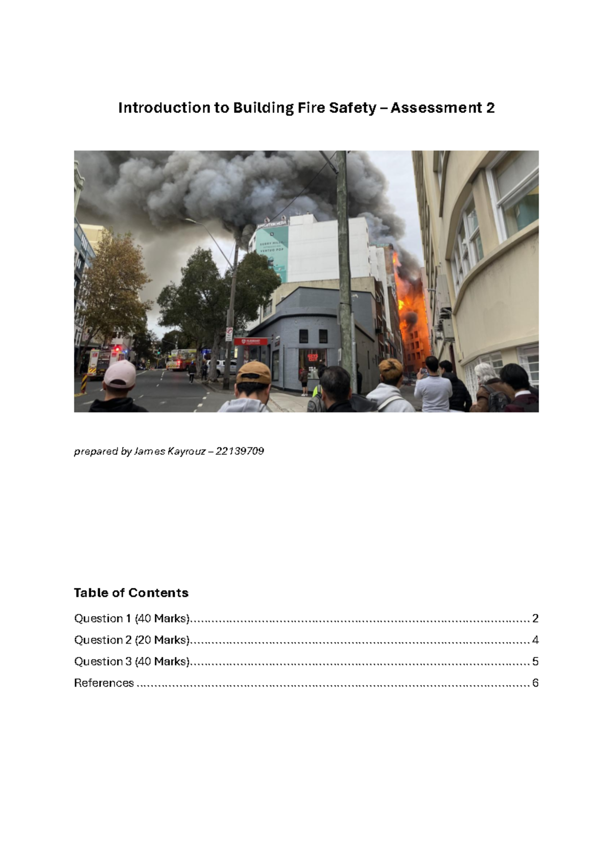 Building Fire Safety Assessment 2 - Key Insights and Case Studies - Studocu