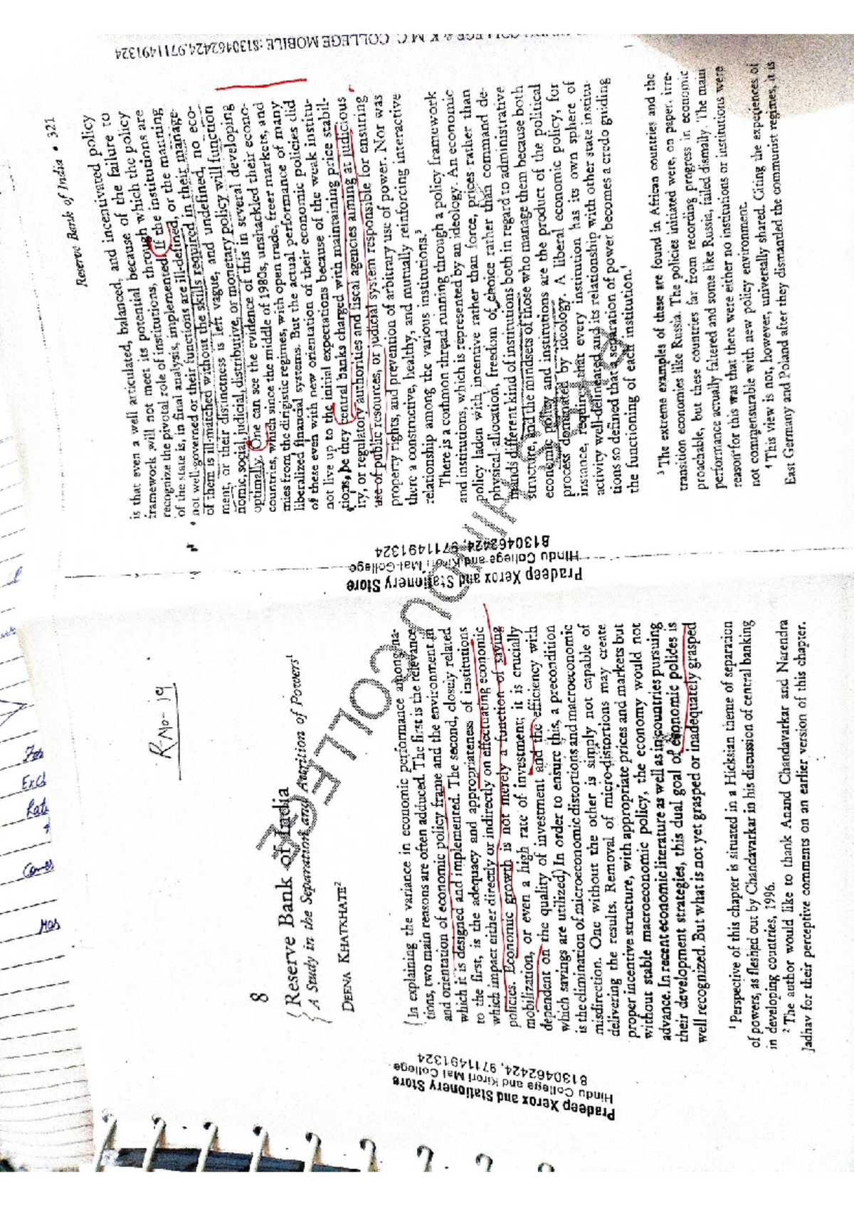 RBI final exam notes on reserve policy and institutional roles - Studocu