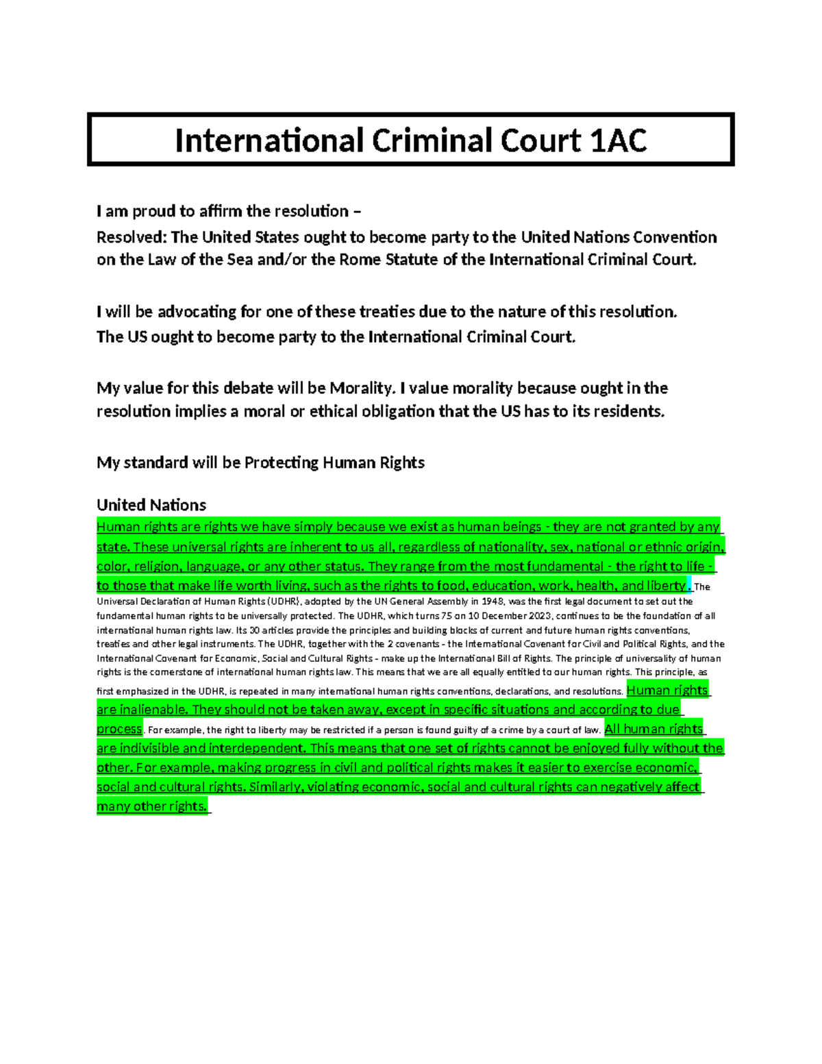 AN APPRAISAL ON SOME ASPECTS OF THE ROME STATUTE OF THE INTERNATIONAL  CRIMINAL COURT, image size:1200x1553