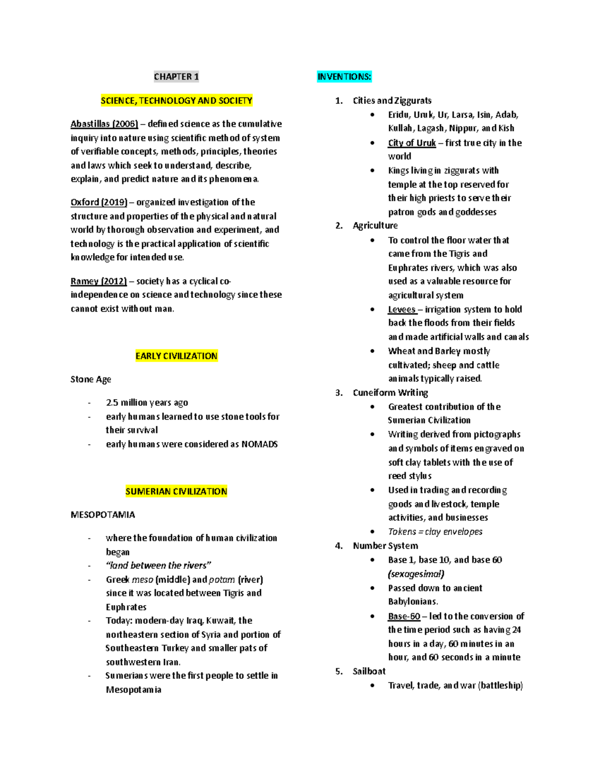 Science, Technology and Society Chapter 1 - CHAPTER 1 SCIENCE ...