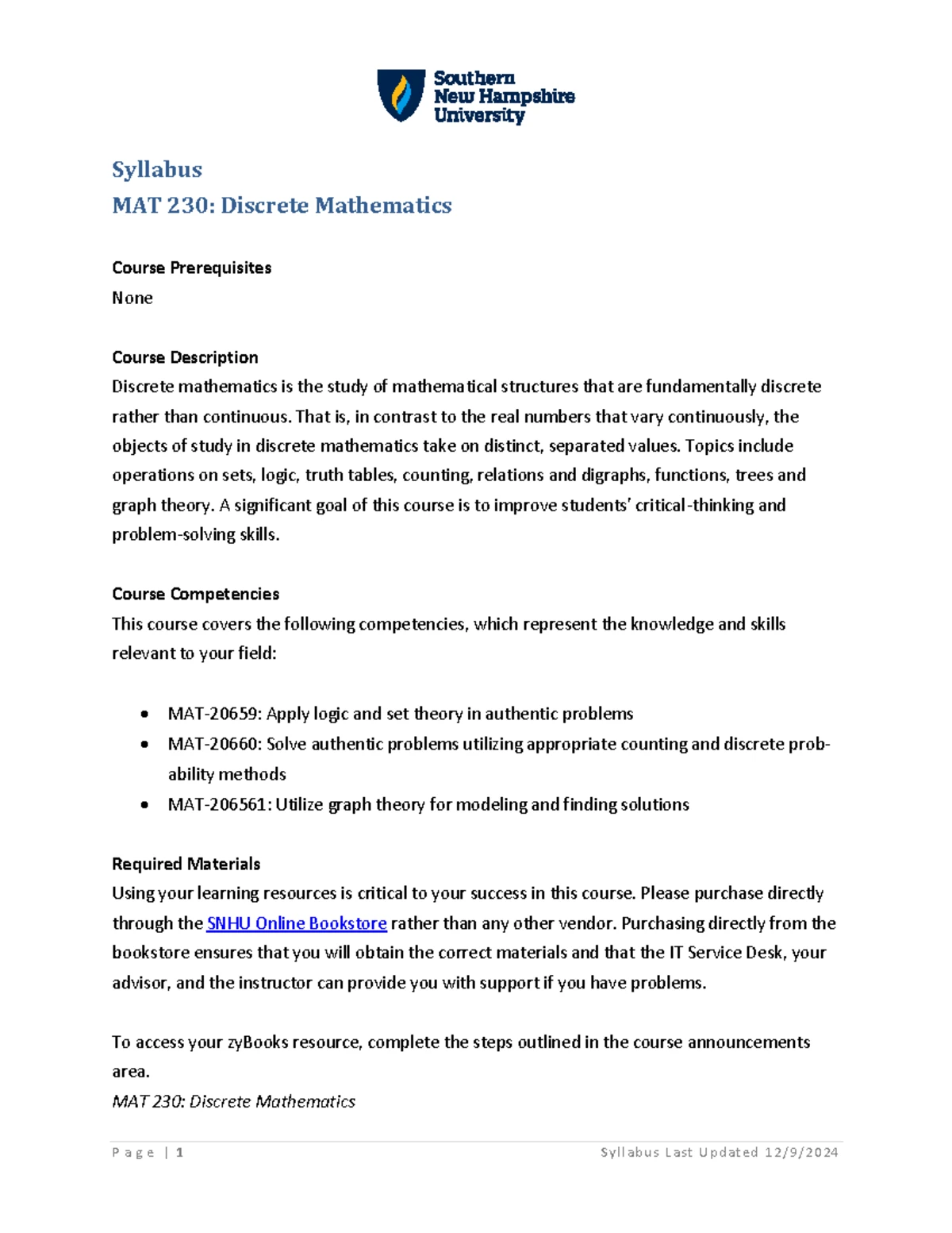 MAT 350 Syllabus: Applied Linear Algebra Course Overview and ...