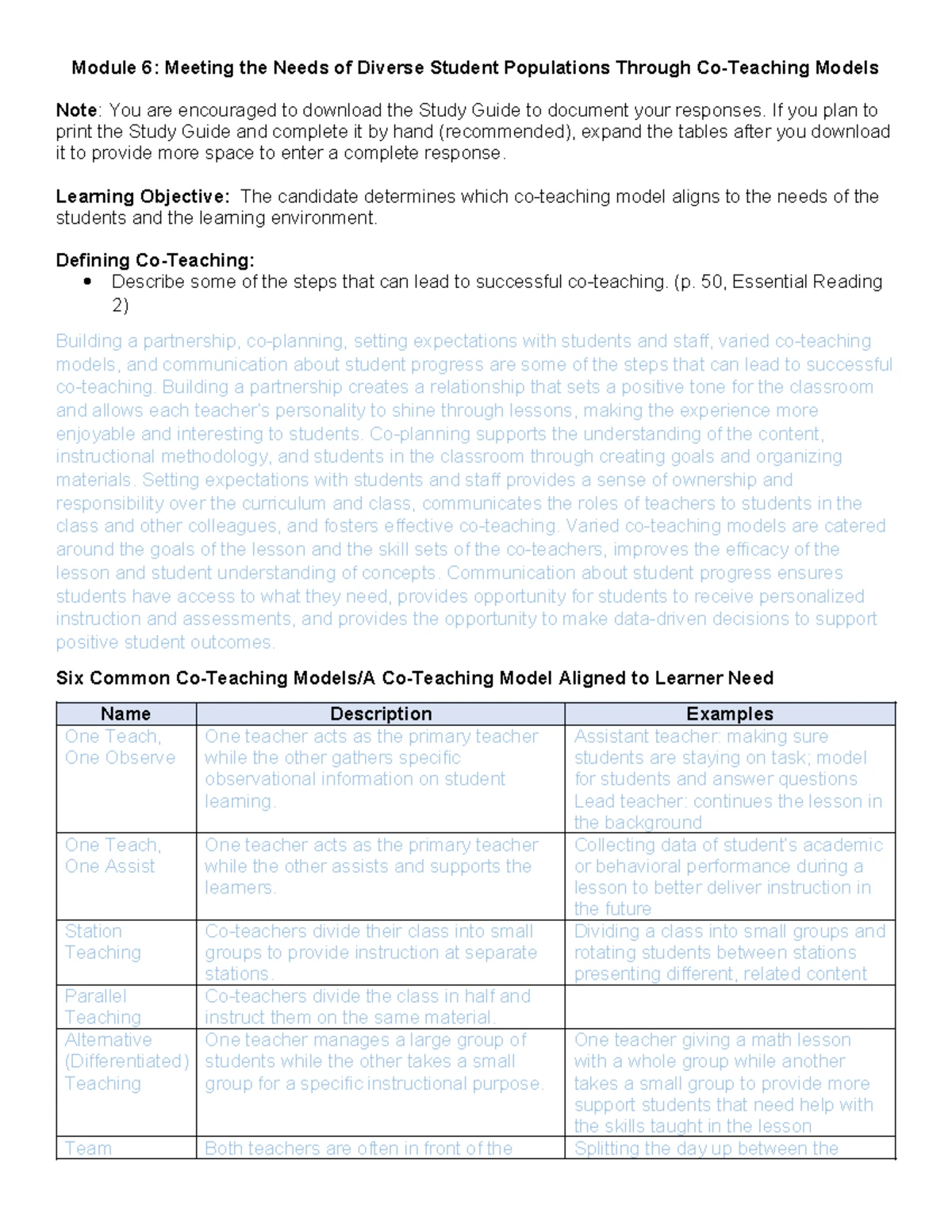 D096 Mod 7 Study Guide - Unit 4: Differentiated Instruction & UDL ...