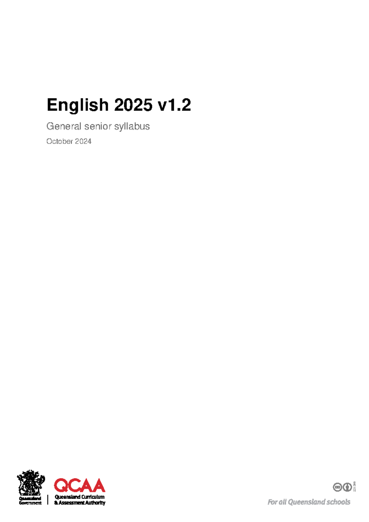 English 2025 v1.2 General Senior Syllabus Overview - October 2024 - Studocu