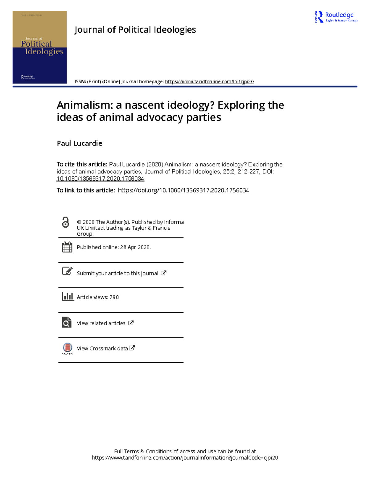 Animalism a nascent ideology Exploring the ideas of animal advocacy ...