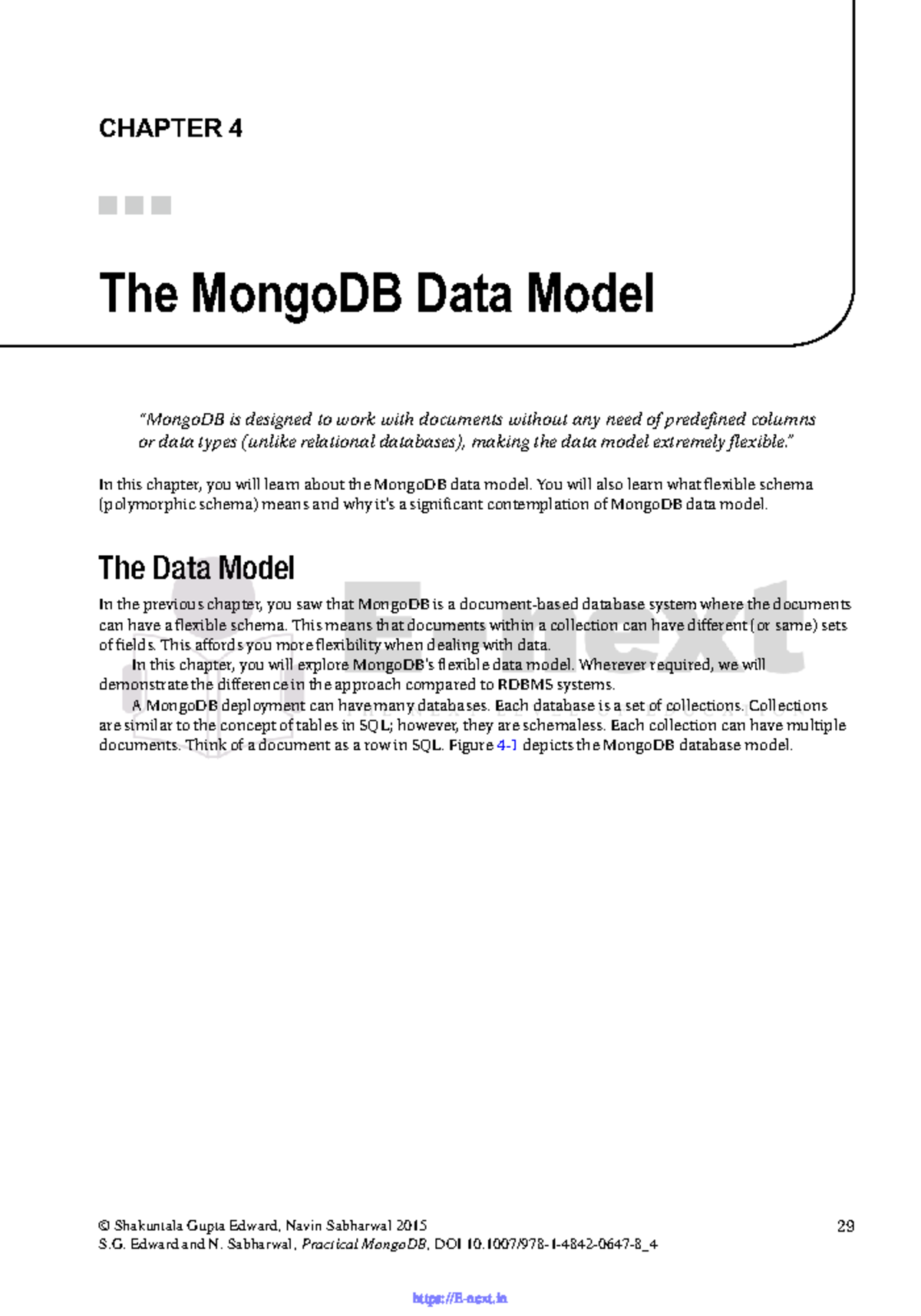 CHAPTER 4: Understanding the MongoDB Data Model and Flexible Schema ...