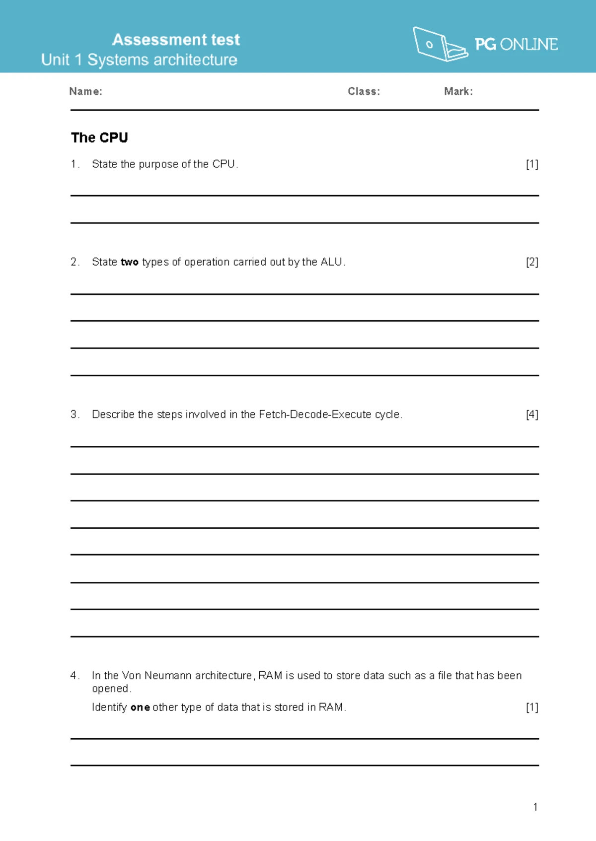 Aqa gcse computer science vocabulary glossary aqa gcse computer