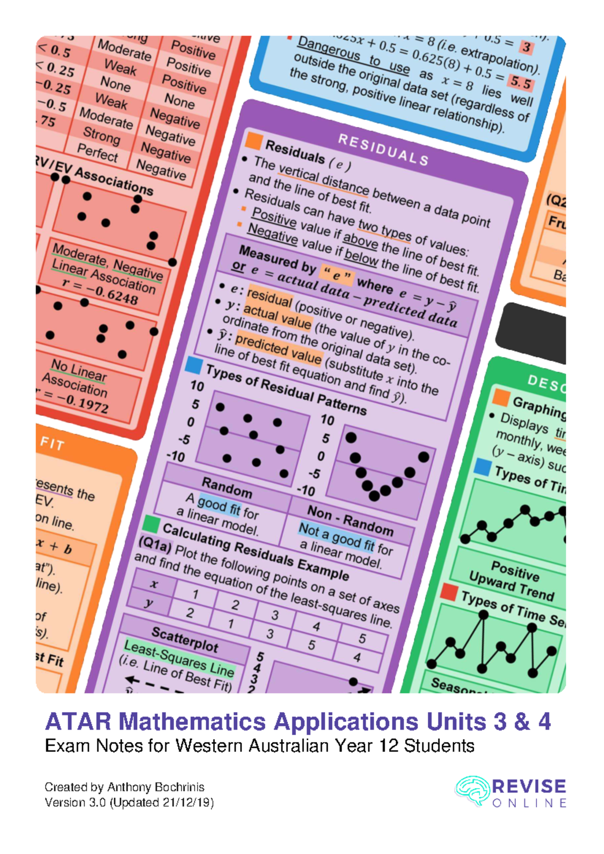 ATAR Mathematics Applications Units 3 4 Exam Notes - ReviseOnline ...