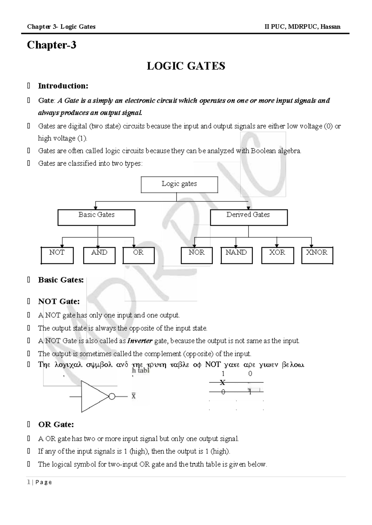 Chapter 3: Understanding Logic Gates and Their Applications - Studocu
