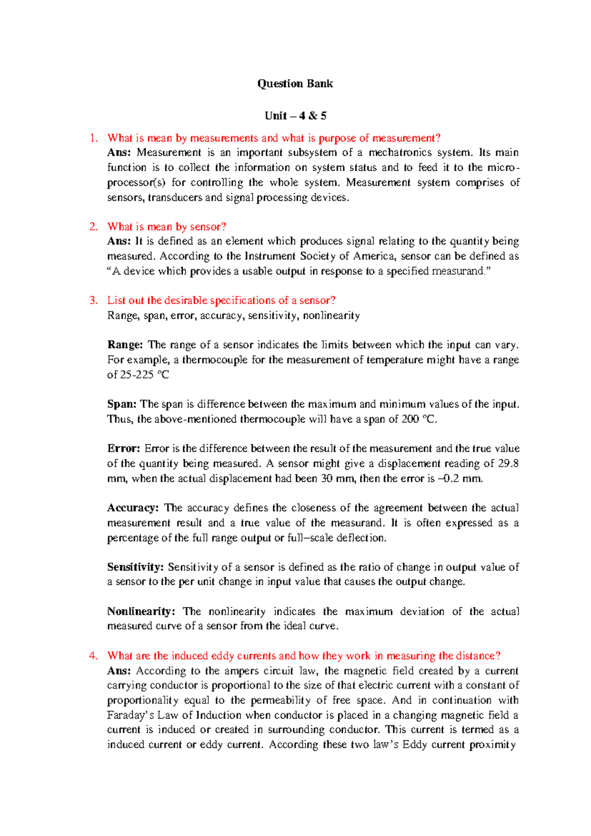 BES - Unit - 4 5 Question Bank with answers 11Dec2023 - Question Bank ...