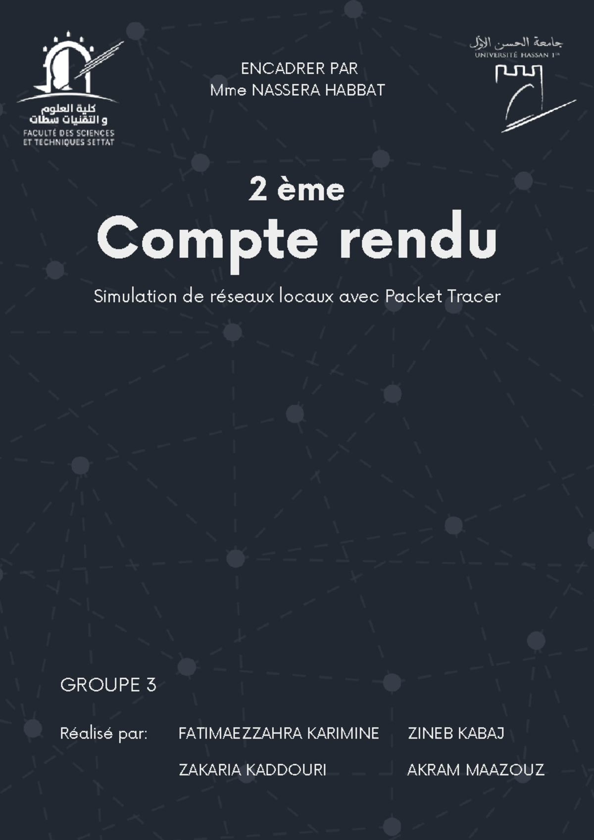 Compte rendu - Réseau informatique - 2 ème Compte rendu Simulation de ...