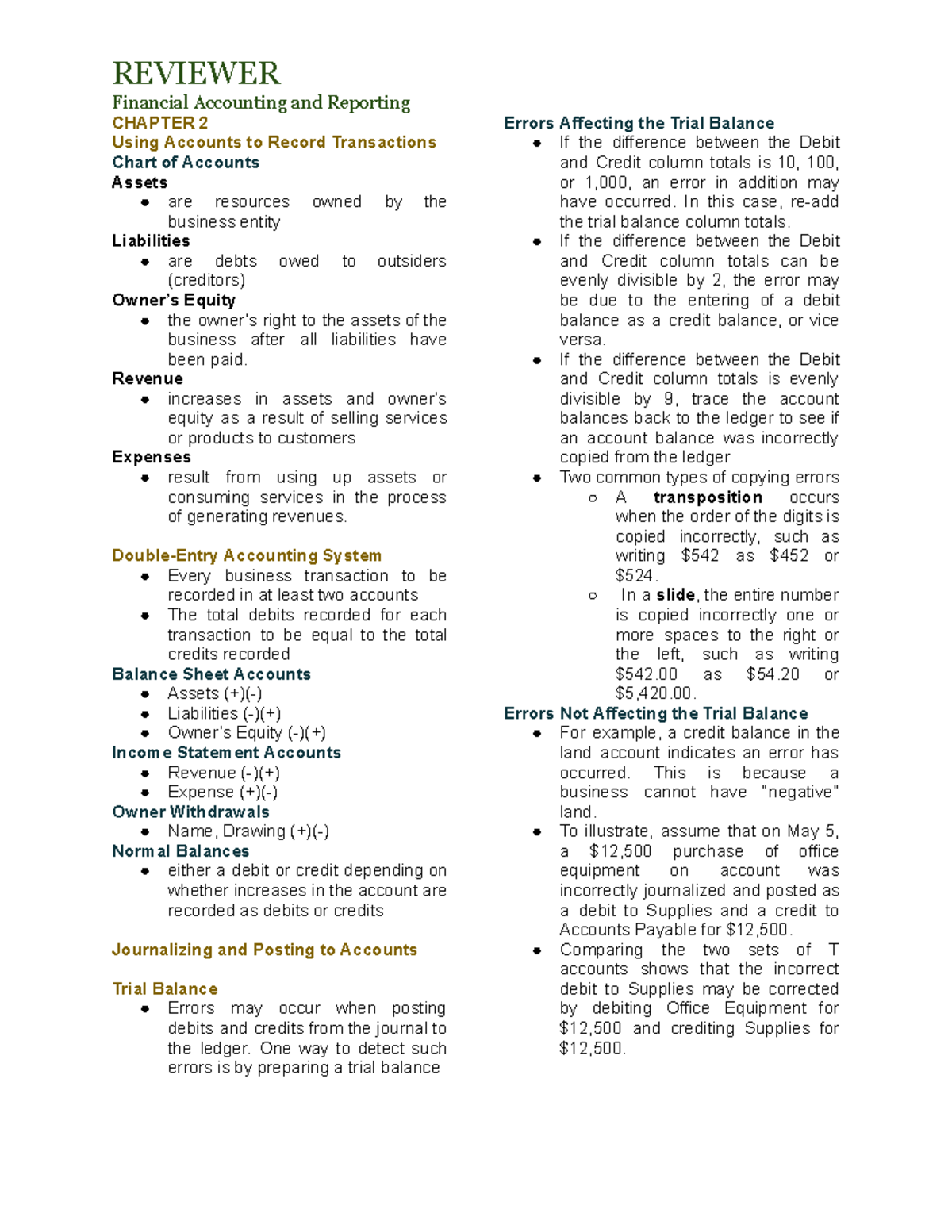 FAR reviewer - Financial accounting and reporting - REVIEWER Financial ...