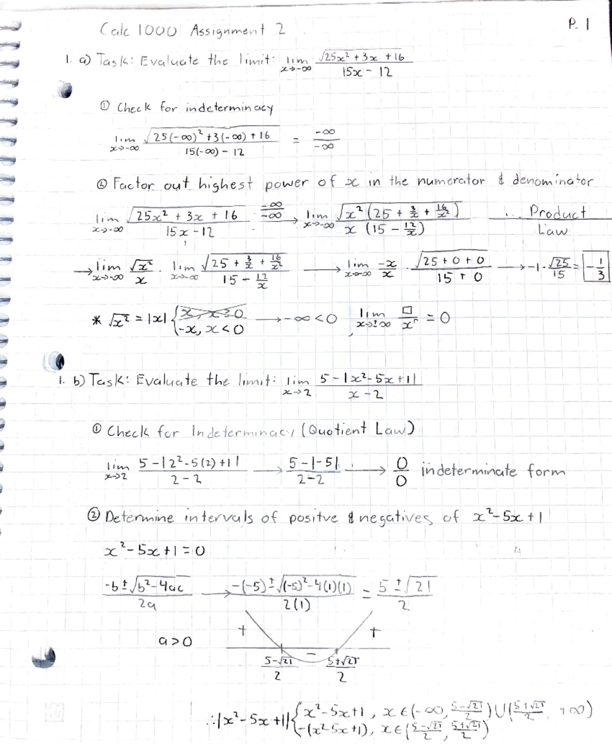 (Calculus 1000) Worked Examples for Calculus 1000 F24 - Problem Set for ...