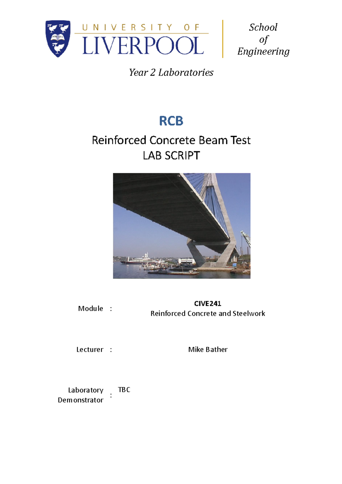 Reinforced Concrete Beam Test Lab Report - The Best Picture Of Beam