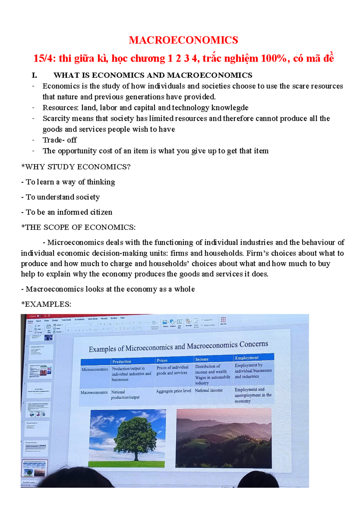 Macroeconomics - Course book - MACROECONOMICS 15/4: thi giữa kì, học ...
