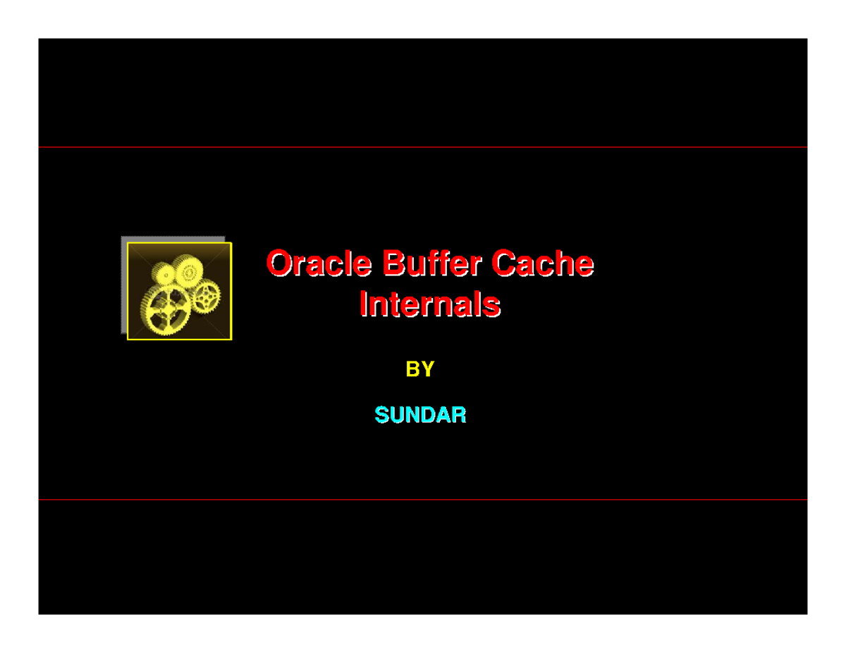 203847745 Oracle Cache Buffer Internals - Oracle Buffer CacheOracle ...