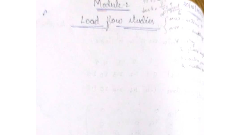Module 2 - Load Flow Studies and Power Flow Equations in EE - Studocu