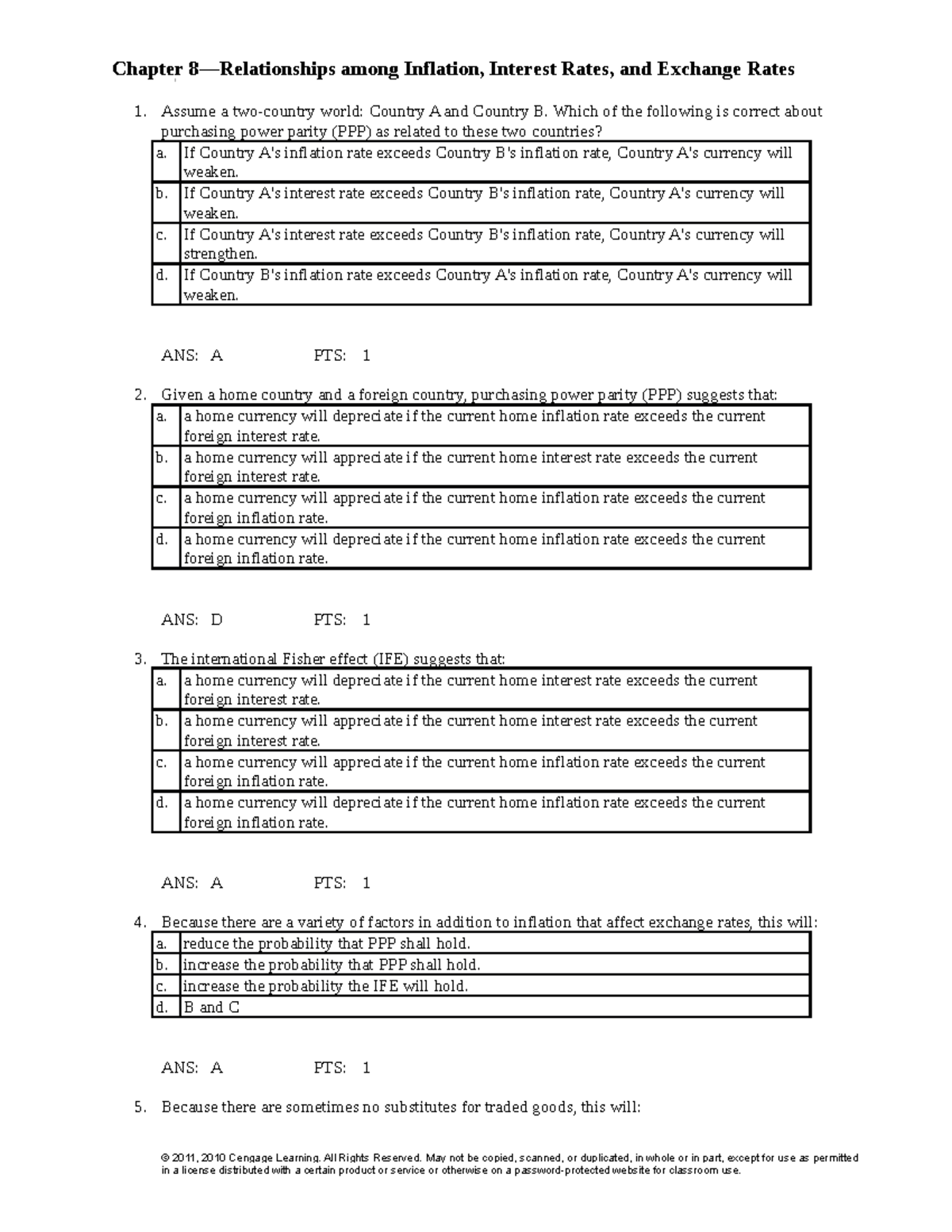 0538482214 IFM10e TB 08 - Chapter 8—Relationships among Inflation ...