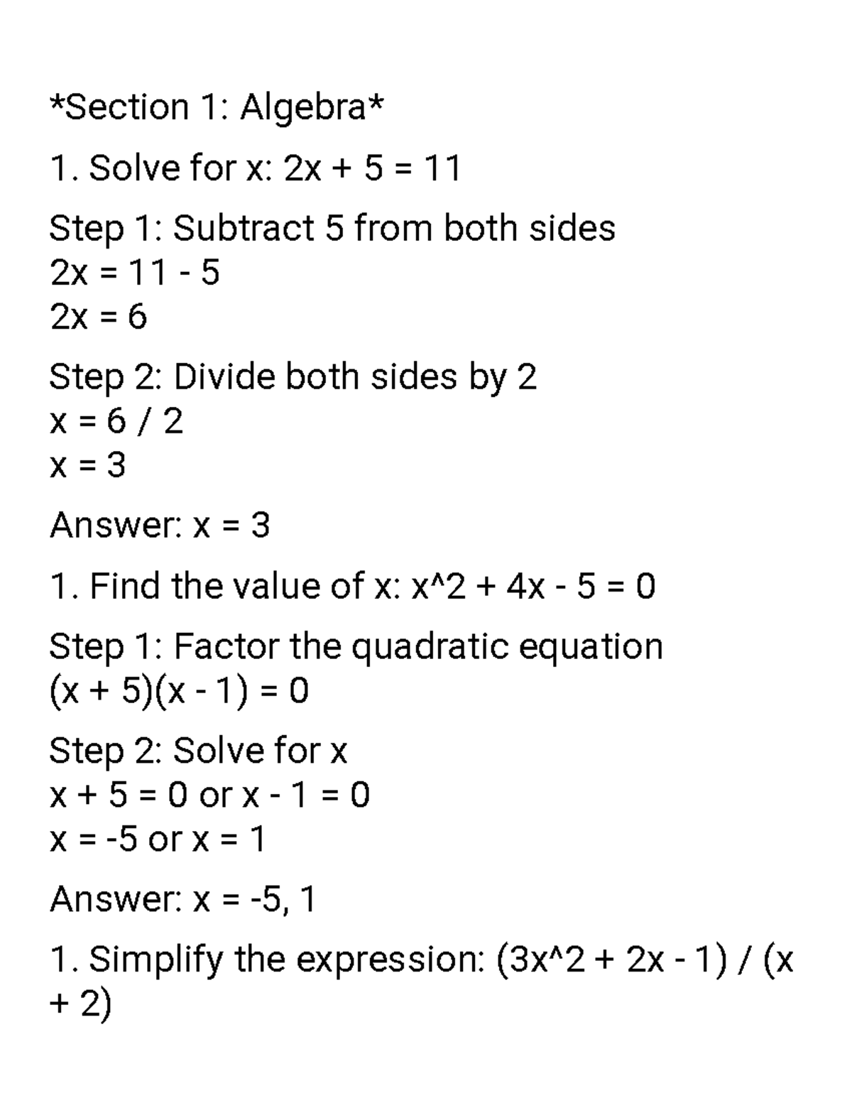 Mathematics P1 Guide: Algebra, Functions & Number Patterns Study Notes ...