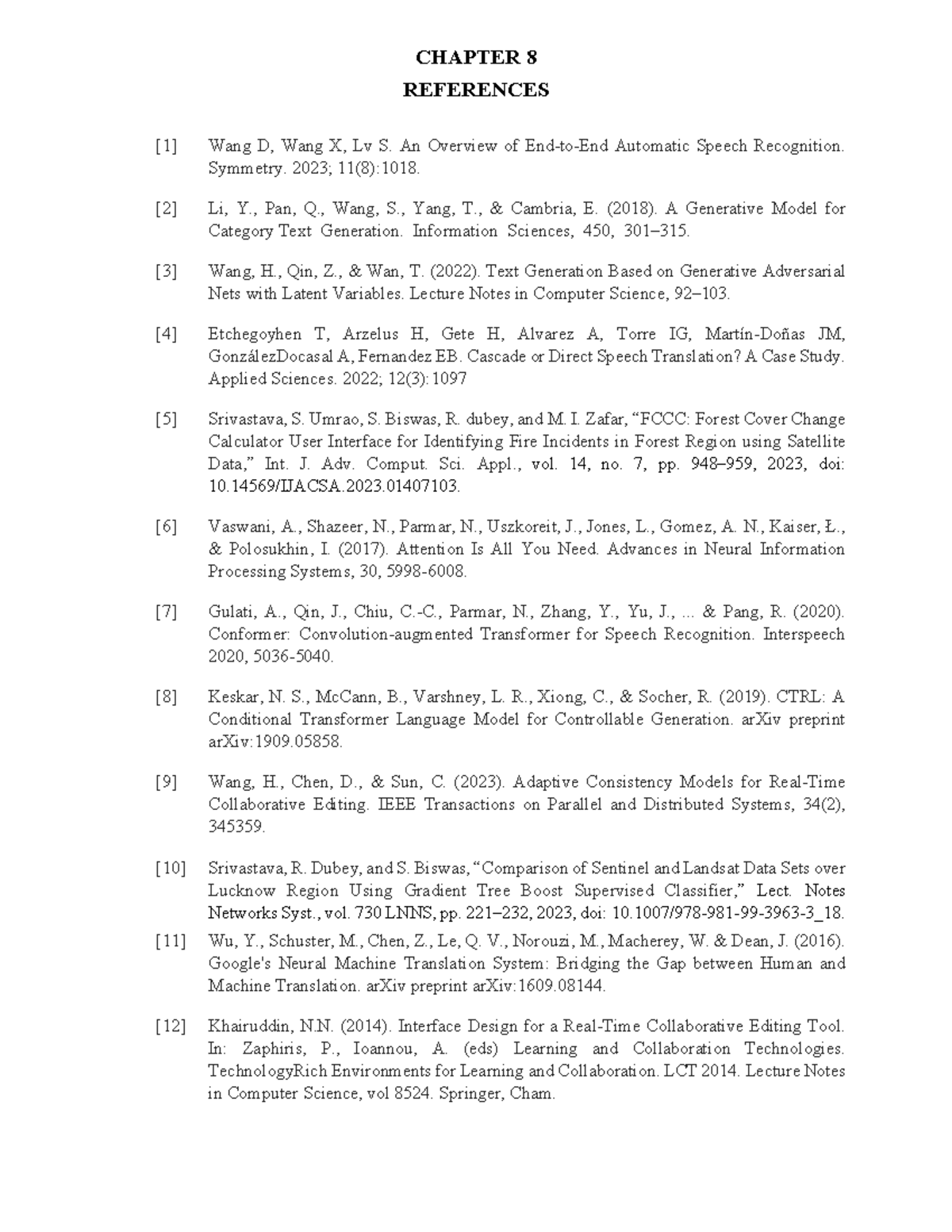CHAPTER 8 REFERENCES: Key Studies in Automatic Speech Recognition - Studocu
