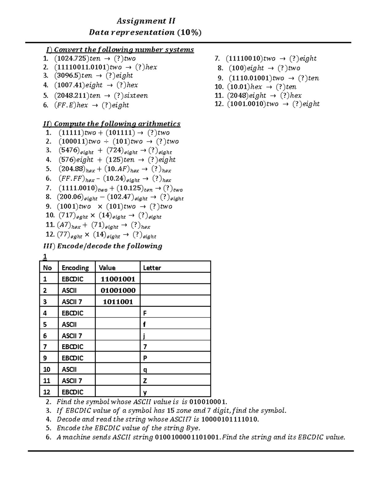 Data Representation - the - Introduction to computer science - 1. 2. 3 ...