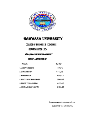 About vera pasta - Thesis - 1 backgrounds the organization Dire Dawa ...