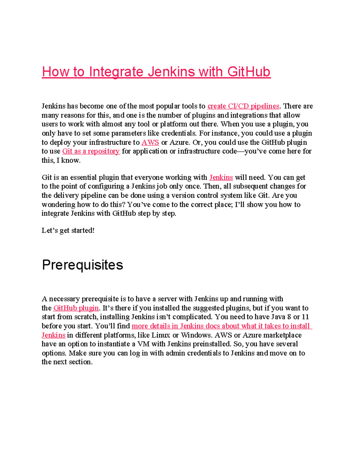 Devops Lab 5Exp - How to Integrate Jenkins with GitHub Jenkins has ...