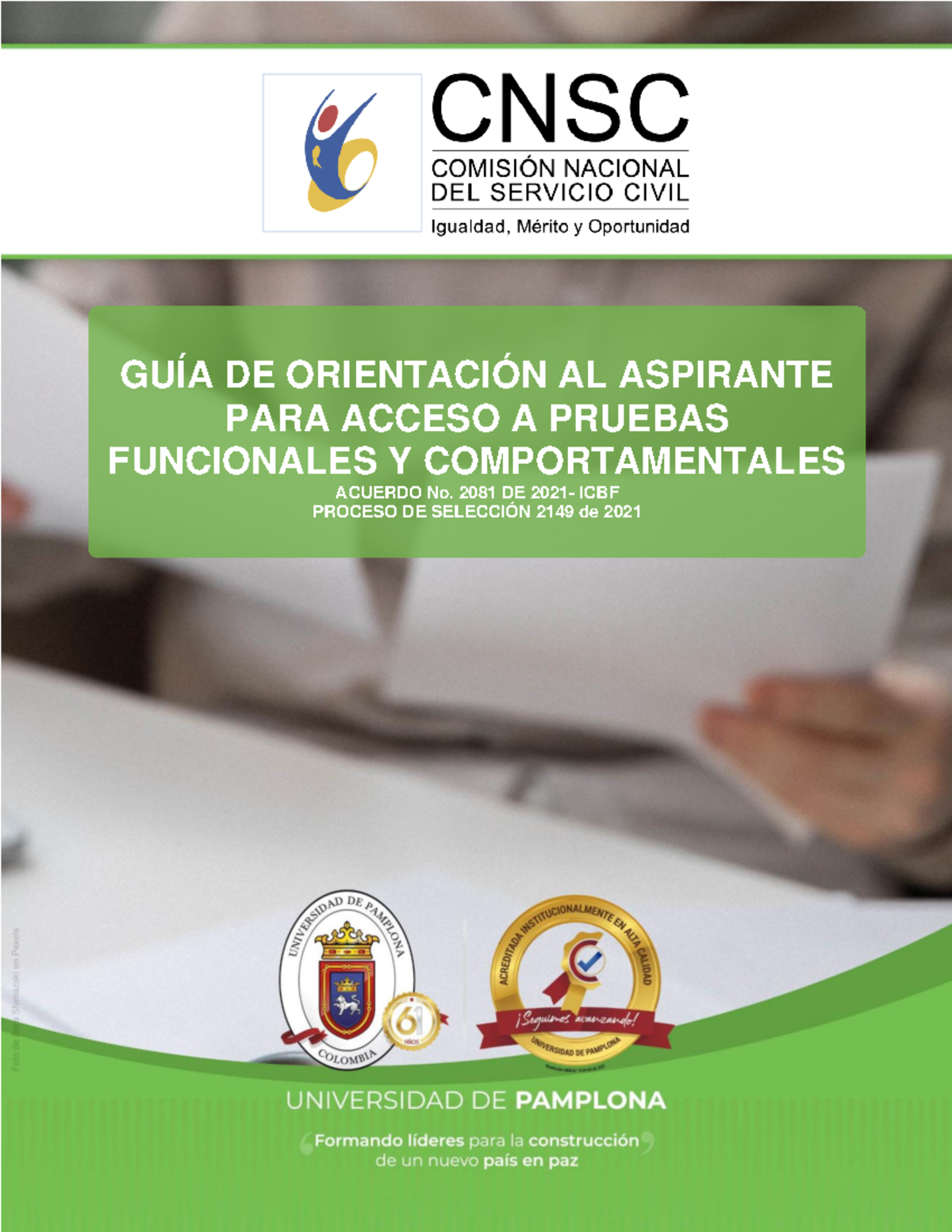 GUÍA DE ORIENTACIÓN PARA ACCESO A PRUEBAS FUNCIONALES Y ...