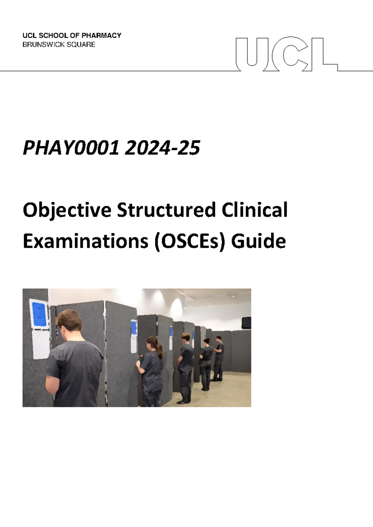 Year 1 PHAY00 OSCEs Guide 2024-25: Final Exam Preparation - Studocu