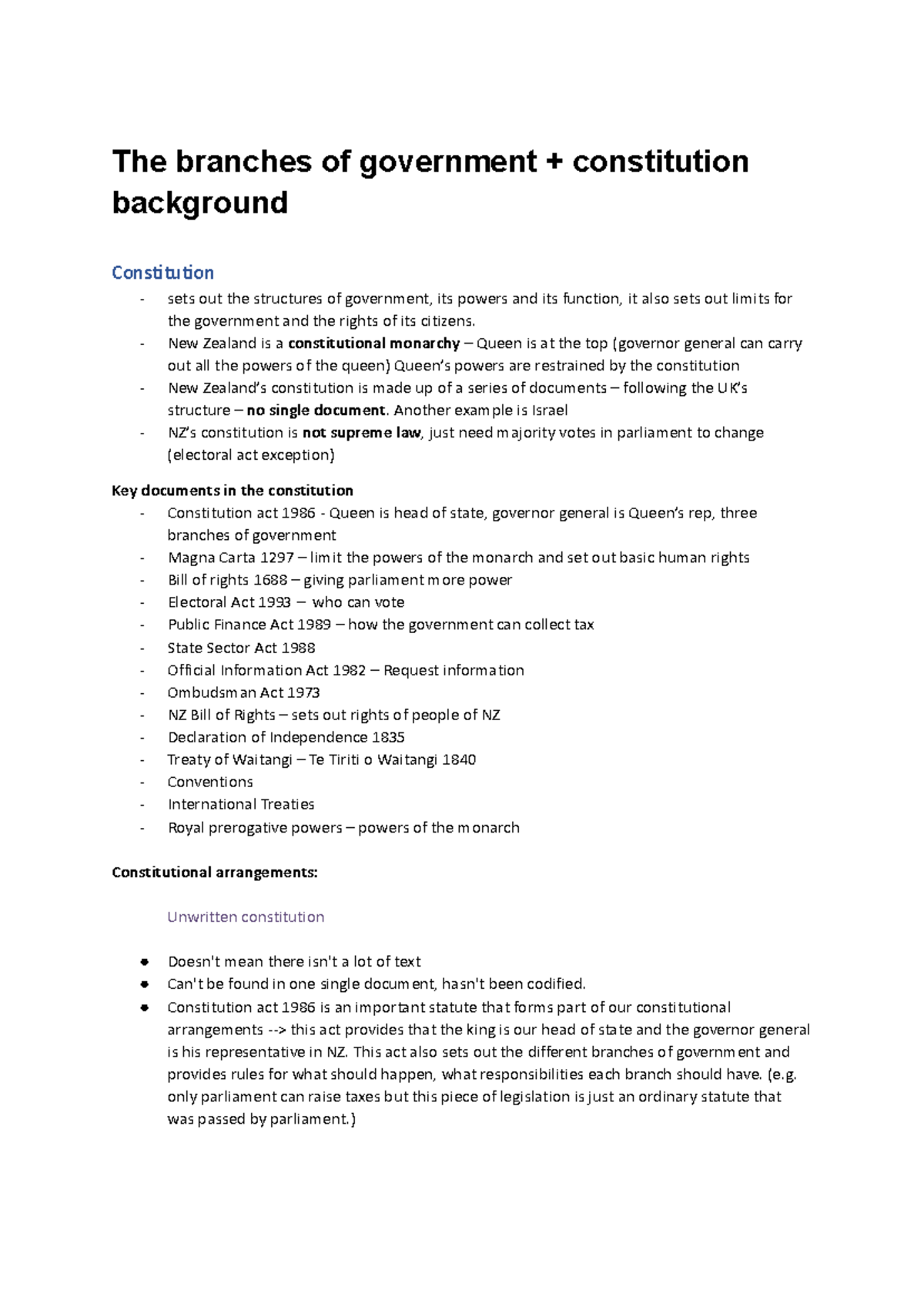 121 Constitutional Law Final Exam Notes and Key Concepts - Studocu