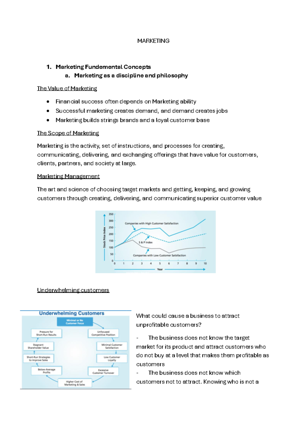 Marketing 1: Final Notes on Fundamental Concepts and Strategies - Studocu
