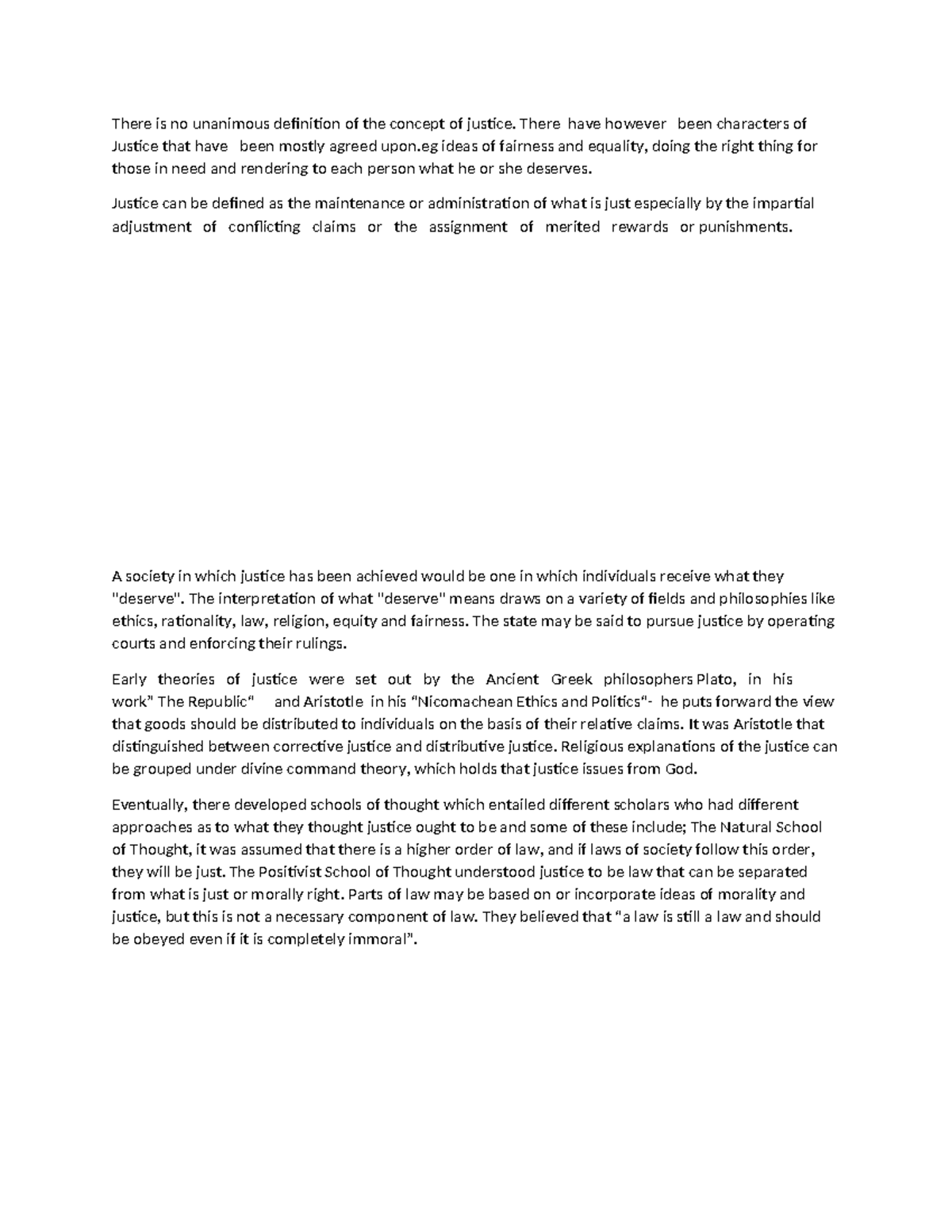 Jurisprudence 2025: Exploring Theories of Justice and Fairness - Studocu