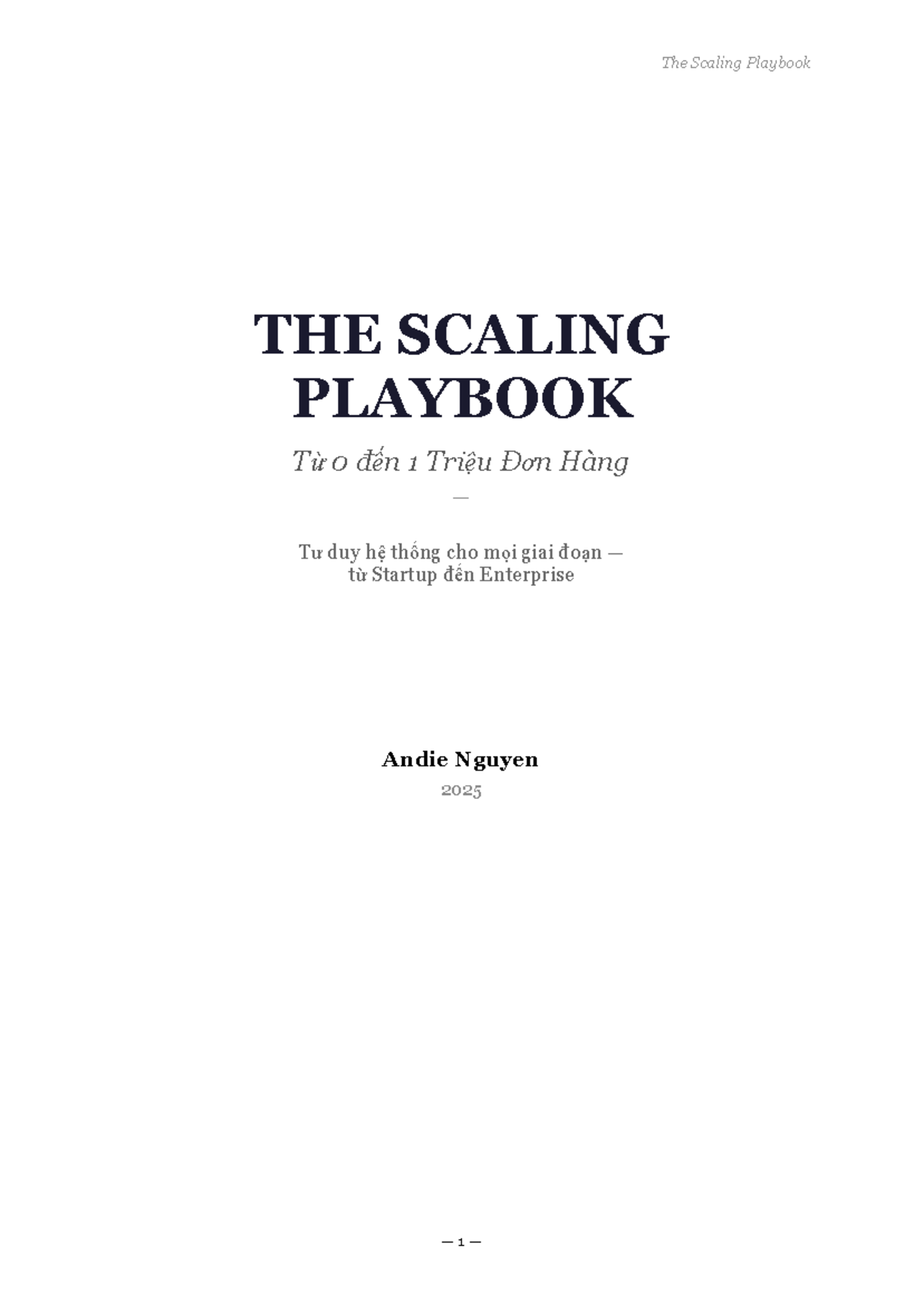 The Scaling Playbook: From Startup to Enterprise Success - Studocu