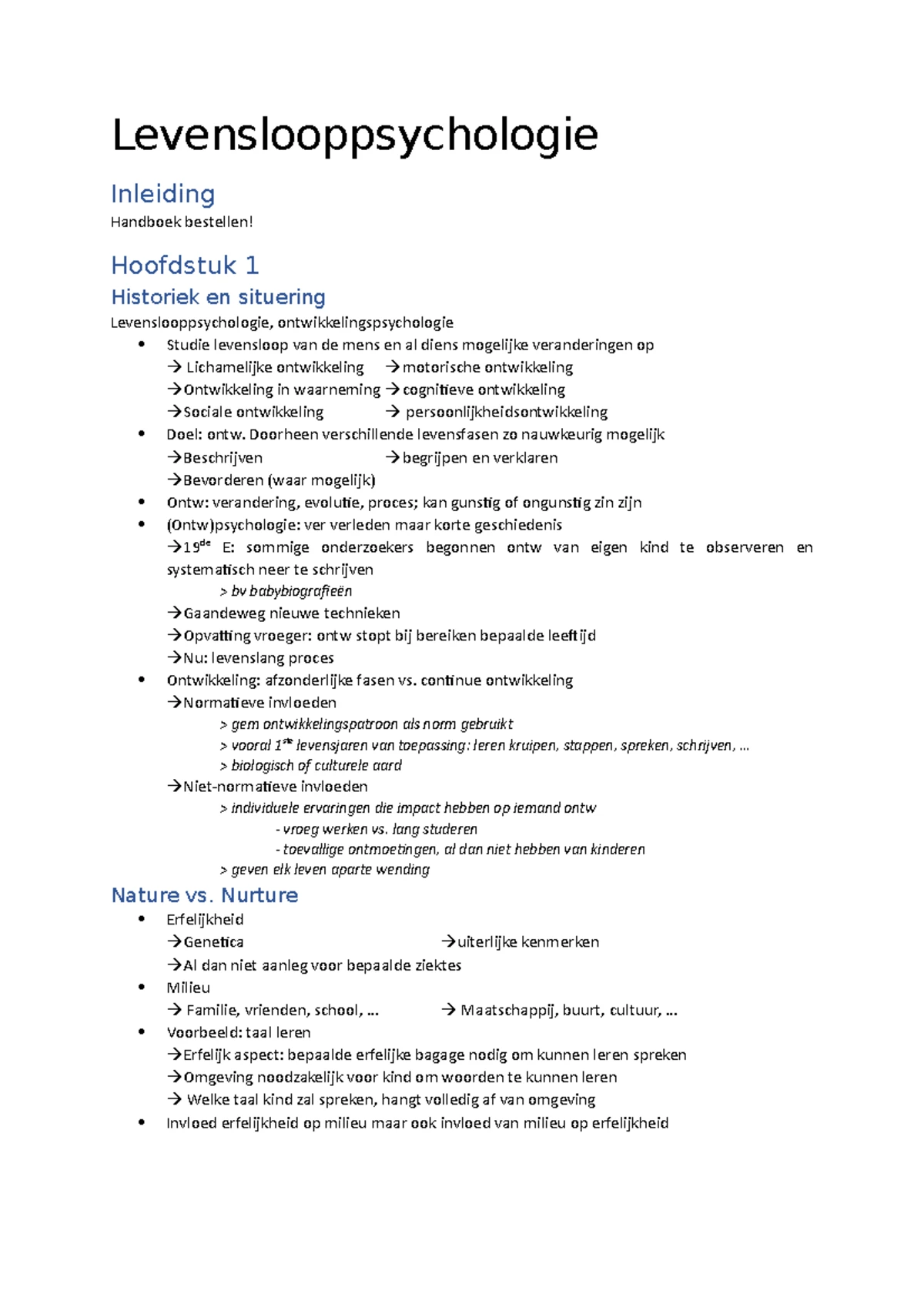 Final Exam Study Guide for PSY101: Lifespan Development Overview - Studocu