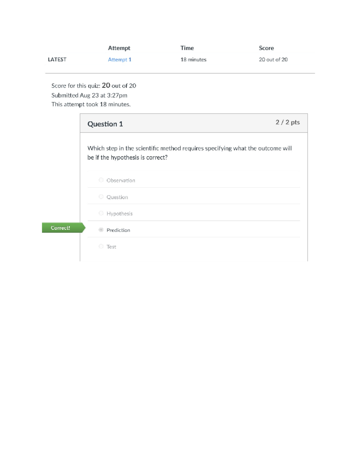 Mod 4 Case Study Quiz Insights on Scientific Method & Sterilization ...