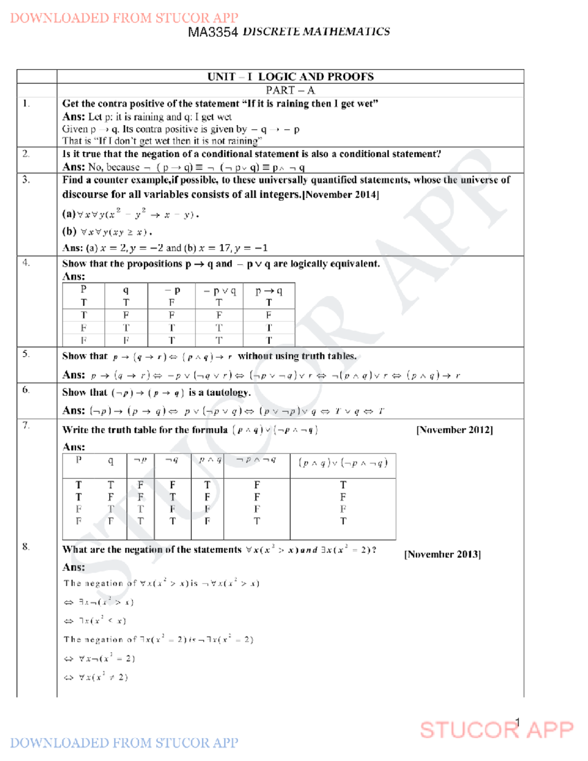 Two maeks 1 ntg MA 2(b) Obtain DNF of Q ( P R ) (( P R ) Q