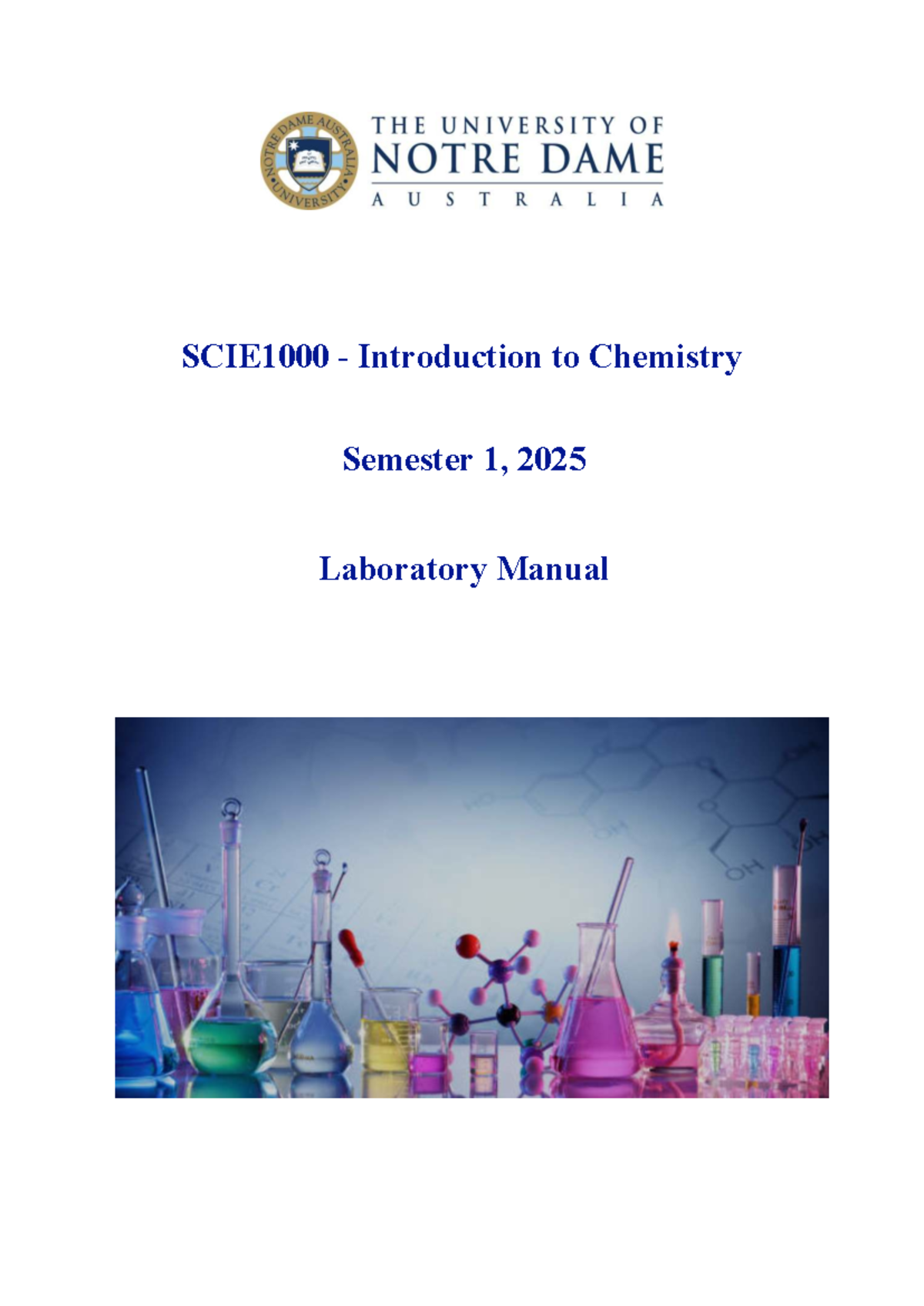 2025 CHEM 101 Laboratory Manual: Safety & Common Reactions Guide - Studocu