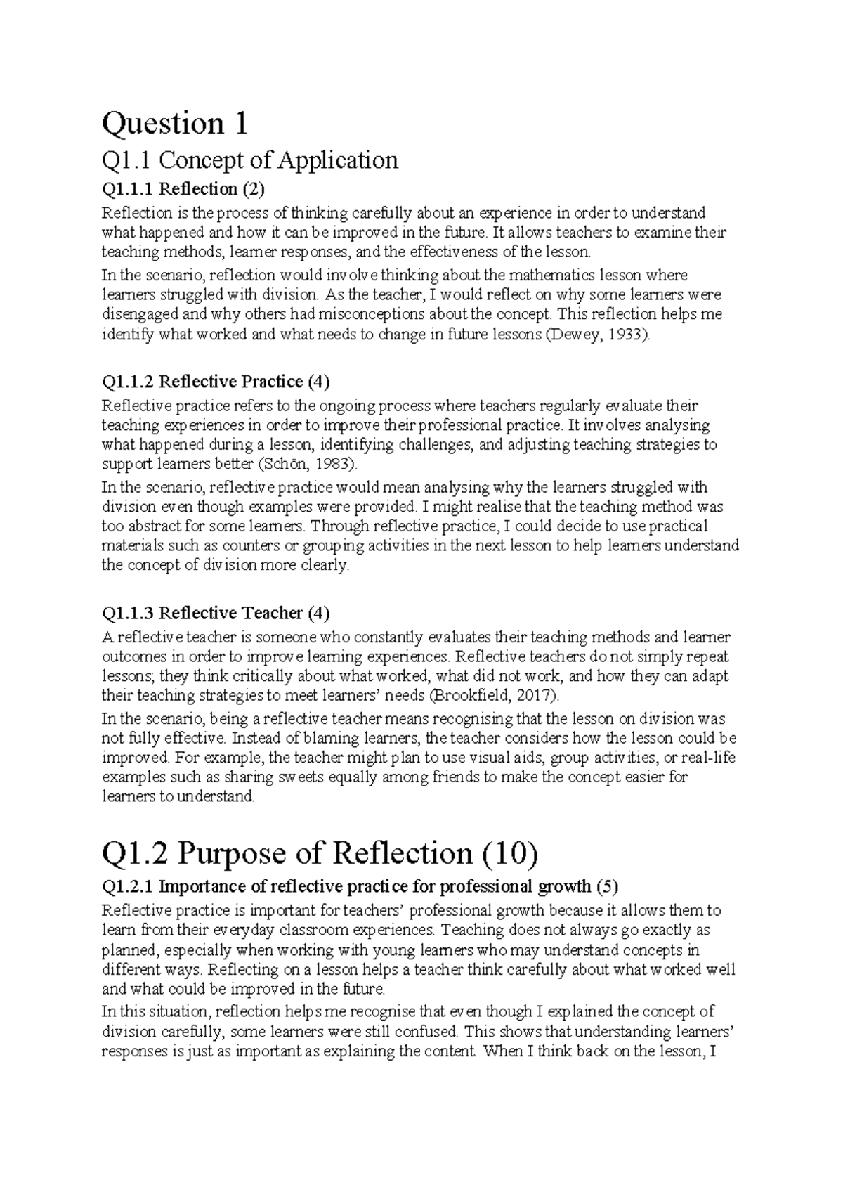 Reflective Practice in Teaching: Insights and Strategies (EDU 101 ...